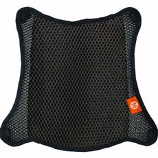 KEYMING 摩托車夏季網眼涼感坐墊 雙層型 L, 黑色, 1個