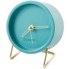 모던리빙 숫자 없는 아날로그 시계, 블루