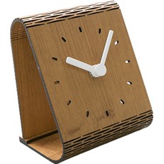 모던리빙 조립식 미니멀 침실장식 가정용시계 스트라이프, 우드