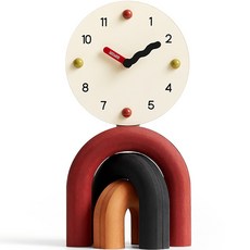 Modern Living居家室內客廳桌上鐘裝飾, 紅色