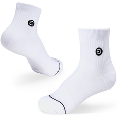 Fitus 男士基本款跑步襪, 白色