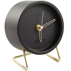 모던리빙 숫자 없는 아날로그 시계, 블랙