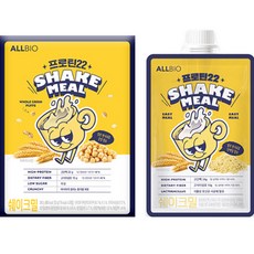 All BIO 高蛋白膳食纖維奶昔粉隨身包 穀物口味 5包, 260g, 1個