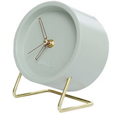 모던리빙 숫자 없는 아날로그 시계, 그린