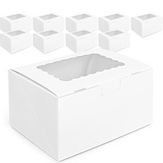 핸즈픽 구름 투명창 마카롱 박스 15호, 화이트, 10개