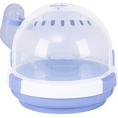 기니피그 고슴도치 햄스터 급수기능 휴대용 케이지, 퍼플, 1개