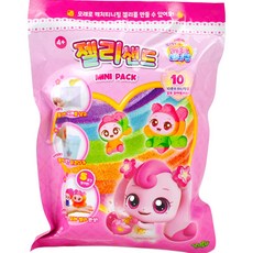 캐치티니핑 아동용 알쏭달쏭 캐릭터 틀 랜덤발송 + 표정스티커 랜덤발송 + 젤리샌드 3p + 스쿱 + 투명 페이스 피스 3p 미니팩 세트, 핑크, 50g, 1개