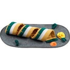 더블제이 기니피그 고슴도치 햄스터 놀이터 놀이매트, 그레이 + 옐로우, 1세트