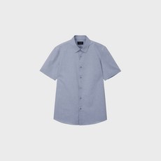 Mind Bridge 男款Easy Care彈性中長版正裝短袖襯衫 MXDS3181