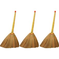 Polchen 多用途柔軟蘆葦掃帚 蘆葦掃把, 3個, 混合顏色