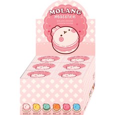 I Love馬卡龍Molang公仔 6種組 隨機出貨, 1組