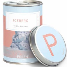 PRESH 大豆香氛蠟燭 M號, 220g, Iceberg 香草冰淇淋, 1罐