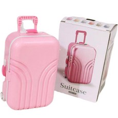 全能旅行箱造型小豬存錢筒, 1個, 粉紅色