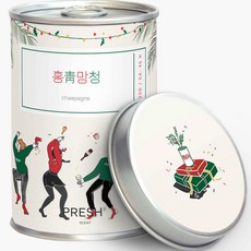 PRESH 大豆香氛蠟燭 M號, 220g, Champagne 紅青派對, 1罐