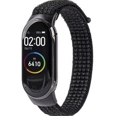 Nuart 小米手環 8 運動回環式錶帶, 黑色