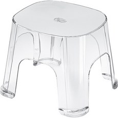 PDS홈 투명 플라스틱 간이 보조 의자 스몰, 1개