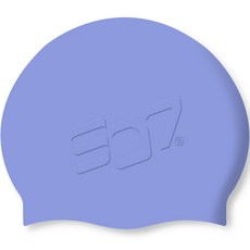 SD7 浮雕矽膠泳帽, 薰衣草藍, 1個