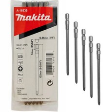 Makita 牧田 十字起子頭 132mm 5入 A-16536, 1個