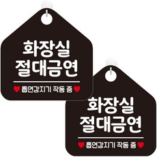 JEJEDECO 室內用黑底五角禁菸訊息標誌牌 20cm, 291 廁所內絕對禁菸, 2個