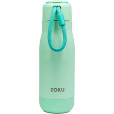 ZOKU 霧面真空不鏽鋼保溫瓶, 湖水綠, 350ml