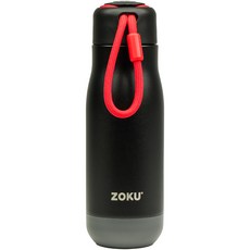 ZOKU 霧面真空不鏽鋼保溫瓶, 酷炫黑, 350ml