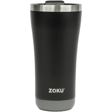 ZOKU 車用真空不鏽鋼保溫杯, 黑色, 591ml