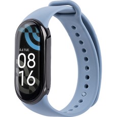 NUART 智慧型手錶矽膠錶帶束帶, 天藍色