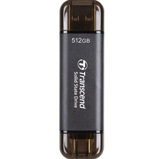 Transcend 創見 ESD310 超小型外接SSD, 512GB, 黑色