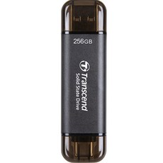 Transcend 創見 ESD310 超小型外接SSD, 256GB, 黑色