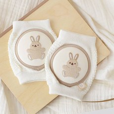 베이비앤아이 유아용 소프트 무릎 보호대 양쪽 세트, 행복바니, 1개