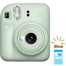 Instax Mini12拍立得+禮包組, 薄荷綠（相機），隨機發貨（2種禮包）, 1組