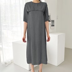 페이퍼먼츠 네모레이드 실키 라인 롱 루즈 원피스 05241