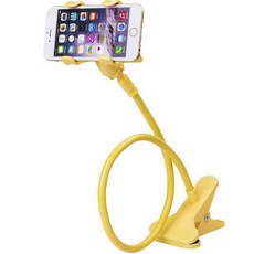 블루리빙 스마트폰 각도조절 거치대, 옐로우, 1개