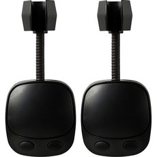 solve living 方圓形吸盤式萬能角度調整蓮蓬頭支架, 黑色, 2個