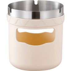 오늘의공감 담배 재떨이 멀티 쓰레기통, 베이지2, 1개