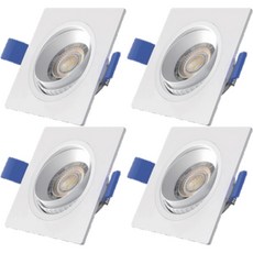 SIGMA LED LED擴散型三星晶片可調角度方形單孔5W崁燈, 燈泡色