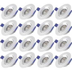 시그마램프 LED 확산형 삼성칩 각도조절 다운라이트 원형 5W 80mm, 주백색, 16개