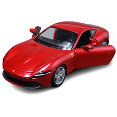 bbUrago 1:24 法拉利 Roma 壓鑄汽車模型, 紅色
