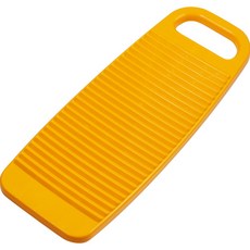 預洗洗衣板 多用途塑膠手洗板 小型 16 x 33cm, 1個, 04 黃色