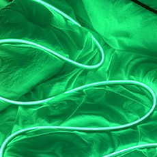 레나에너지 LED 줄 라인 네온 사인 게이밍 스트립 무드등 2m, 하이 그린