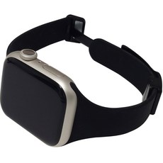 다연경 슬림 D버클 실리콘 스포츠 루프, 블랙