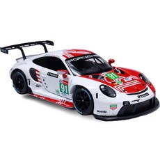 bbUrago 1:24 Porsche RSR LM 2020 賽車壓鑄模型, 紅色