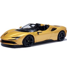 bbUrago 法拉利SF90 Spider汽車模型 1:18, 金色, 1盒