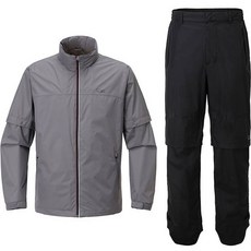 Cutter & Buck 男士線點高爾夫雨衣上下套組, 灰色, 1組