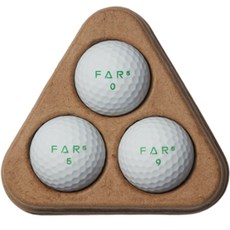 FAR5 골프공 3피스, 매트 화이트 + 무광, 3개입, 1개