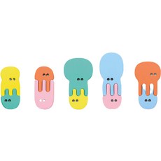 酷特 嬰幼兒沐浴遊戲貼紙拼圖, 水母