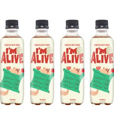I'M ALIVE KOMBUCHA 康普茶 葡萄柚蘋果味, 360ml, 4瓶