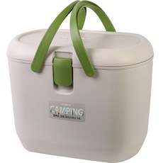 KOMAX 露營冰桶, 14L, 燕麥米色