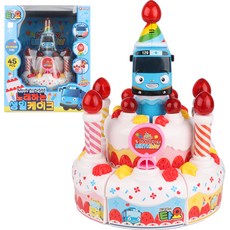 BUNNYLAND 兒童小巴士Tayo唱歌生日蛋糕, 1個, 混合色