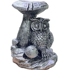 摩登招福貓頭鷹裝飾模型 YJ154, 銀色